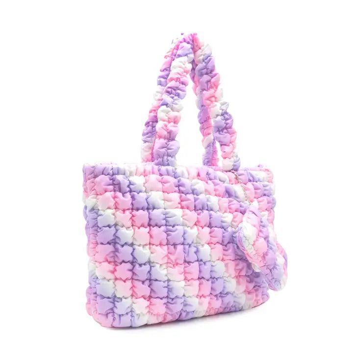 Quilted Scrunchies Large Tote Bag