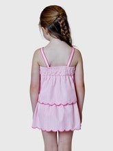 Pink Tank Combo Scalloped Set