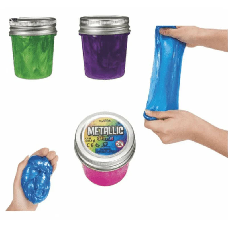 Metallic Slime, Shimmering Slime in Assorted Colors
