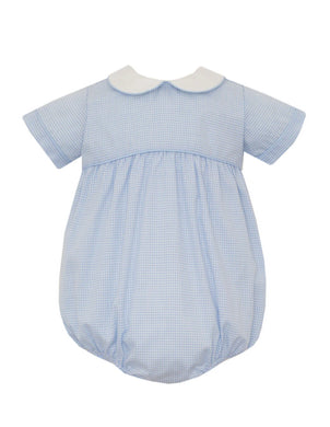 Light Blue Gingham Boy's Bubble