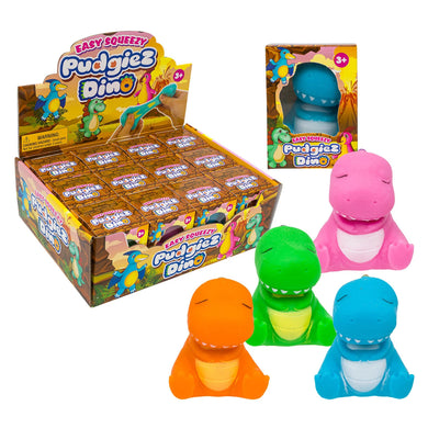 Easy Squeezy Dino Pudgies Squishy Toy