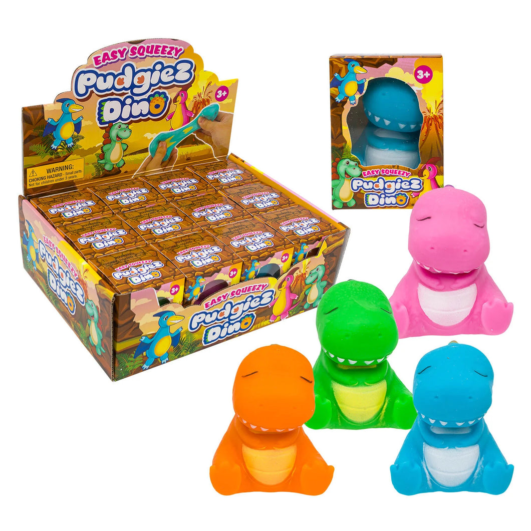 Easy Squeezy Dino Pudgies Squishy Toy
