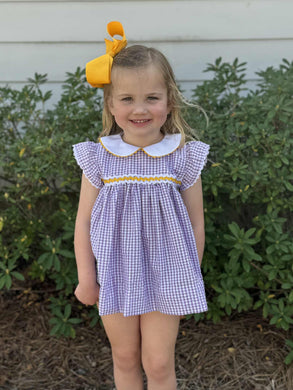 Purple/Gold Bloomer Set