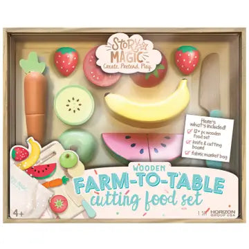Wooden Cutting Food Pretend Play