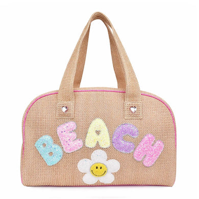 Beach Straw Daisy Medium Duffle Bag