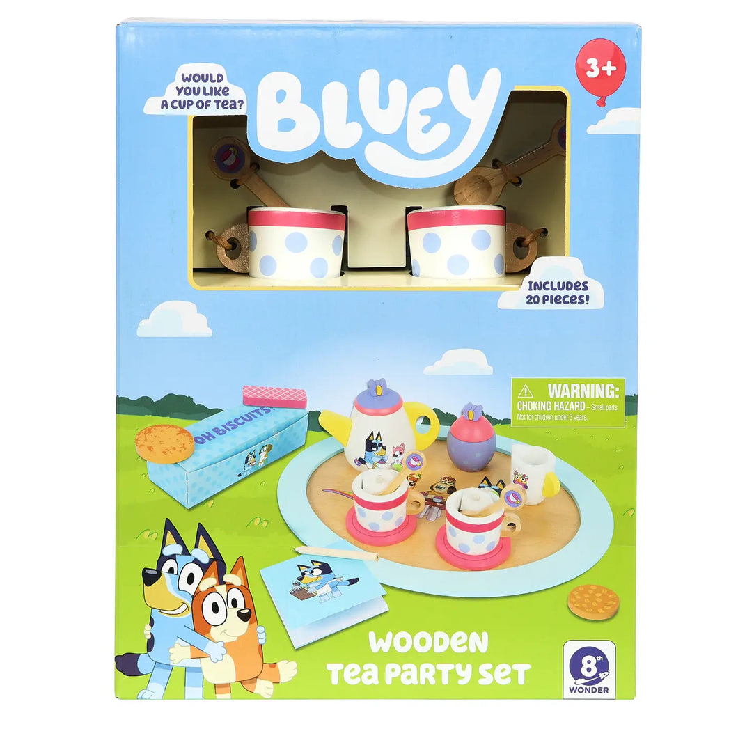 Moose Toys Bluey Wooden Tea Set