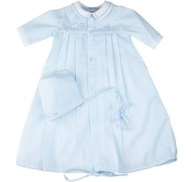 Preemie Train Pleated Take me Home Gown