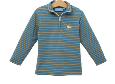 Mallard Ducks Printed Long Sleeve Collared Tee