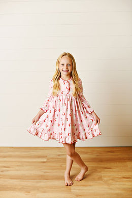 Pink Santa Butterknit Play Dress