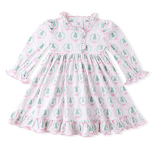 Pink Christmas Tree Bow Butterknit Dress