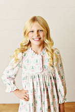 Pink Christmas Tree Bow Butterknit Dress
