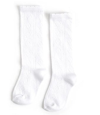 Scalloped Fancy Knee High Socks