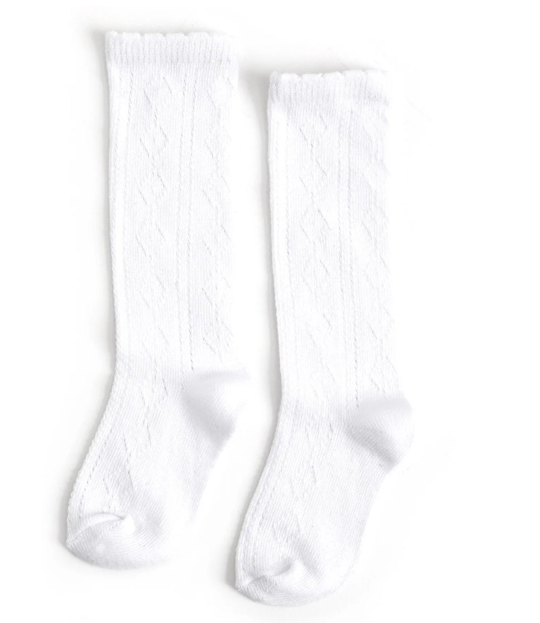 Scalloped Fancy Knee High Socks