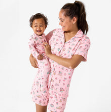 Candy Cane Lane Bamboo Women's Pajamas Short Set