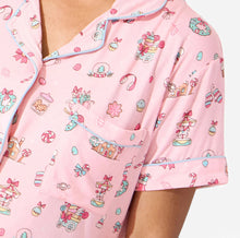 Candy Cane Lane Bamboo Women's Pajamas Short Set