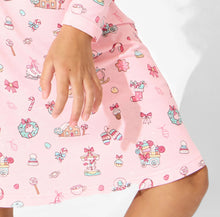 Candy Cane Lane Bamboo Girls Long Sleeve Dress