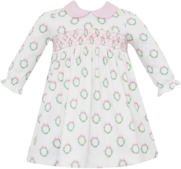 Pink Christmas Wreath Dress