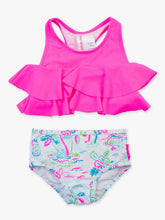 Tropical Resort Flounce Bikini 2-Piece Swimsuit, w/ Signature Rear Ruffle