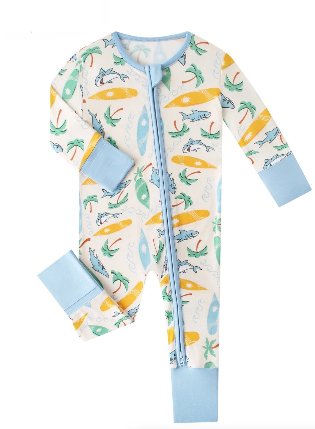 Beach Surfing Bamboo Convertible Pajamas
