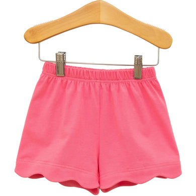 Scalloped Shorts Pink