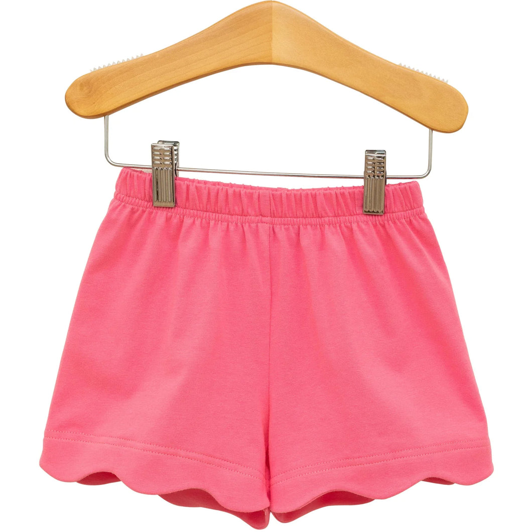 Scalloped Shorts Pink
