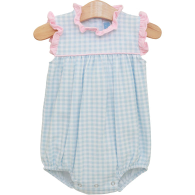 Meredith Bubble Light Blue Gingham/Light Pink