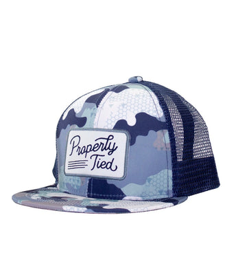 Boys Sportsman Trucker Hat Delta Backwater Camo