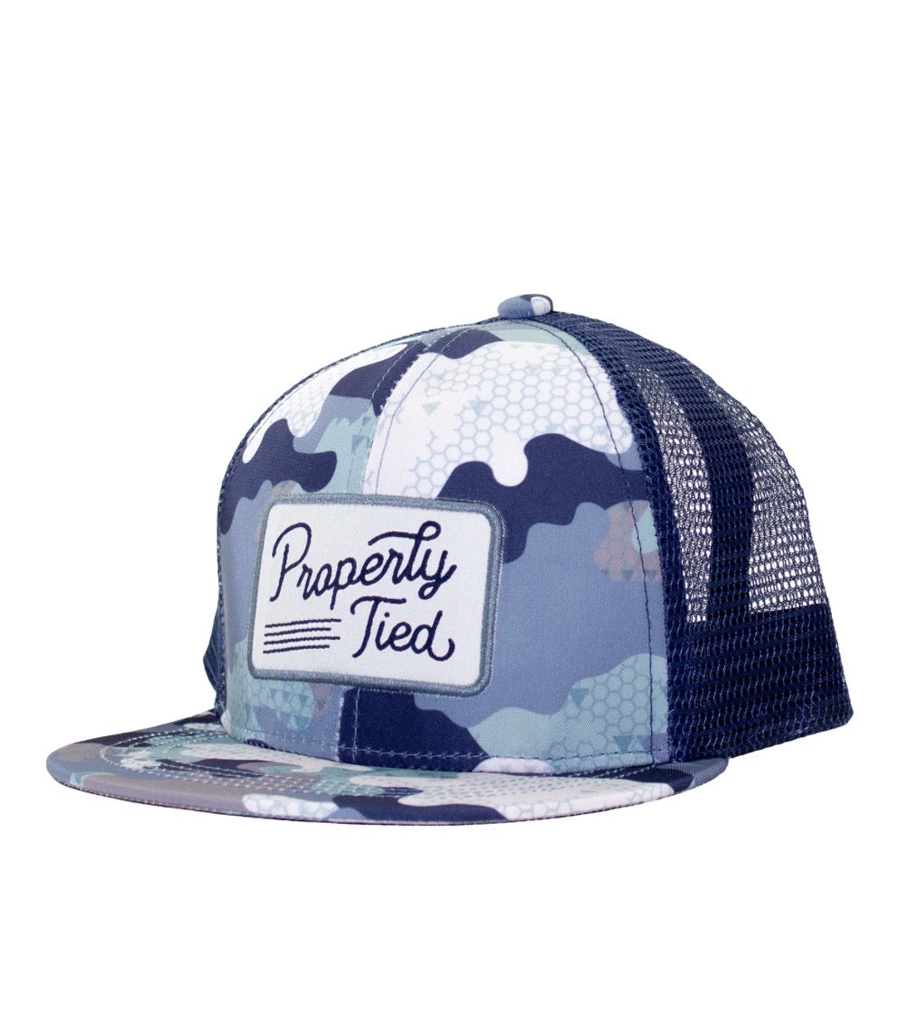 Boys Sportsman Trucker Hat Delta Backwater Camo