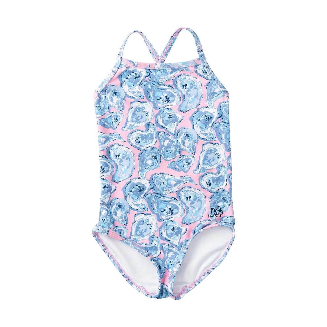 Girls Oyster One Piece Swimsuit