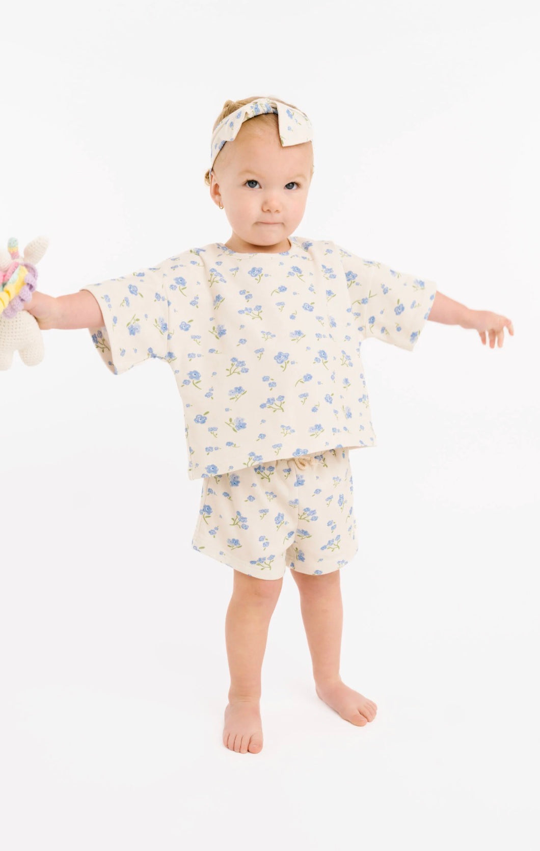 Blue Blooms Slouchy Set