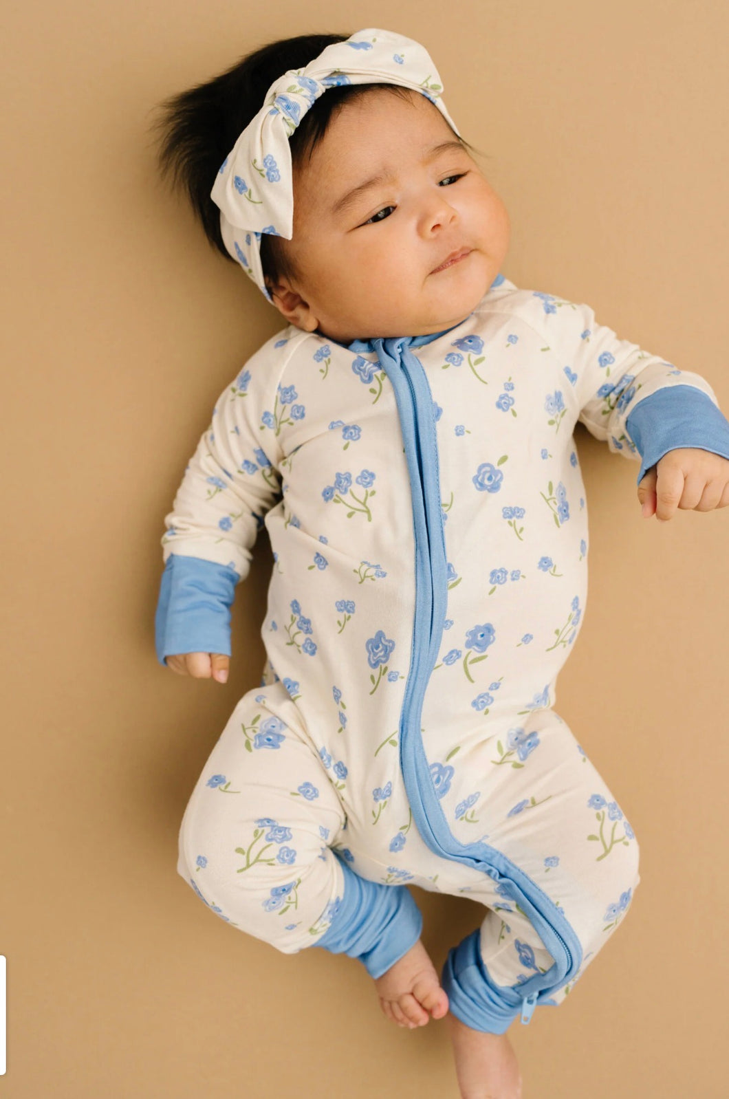 Blue Blooms Bamboo Sleeper