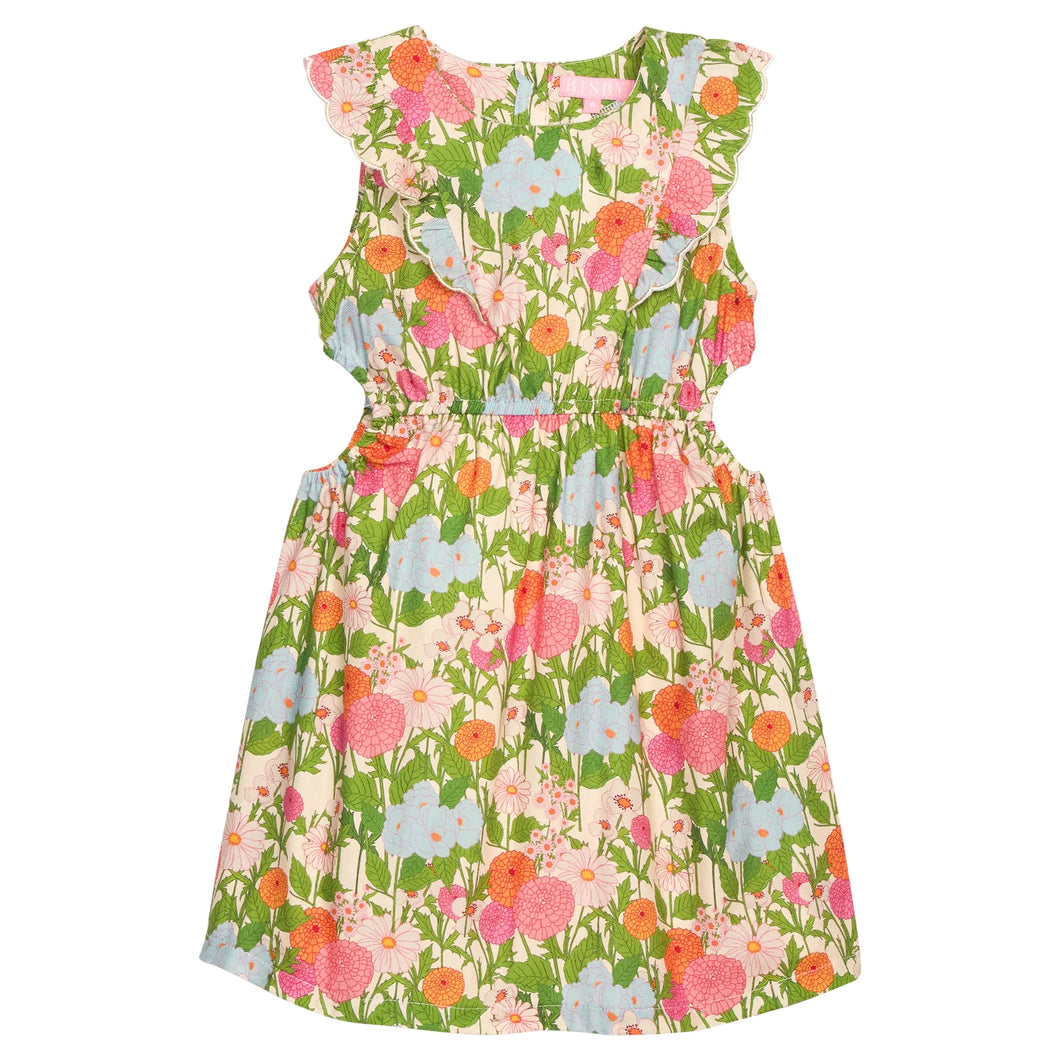 Cutout Dress-Long Meadow Floral