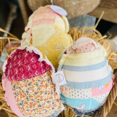 Vintage Fabric Easter Eggs