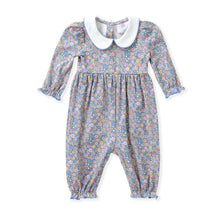 Navy Floral Proper Dress