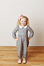 Navy Floral Proper Dress