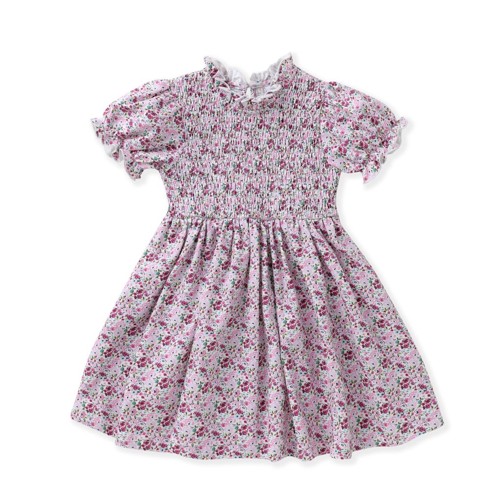 Pink Smocked Proper Dress