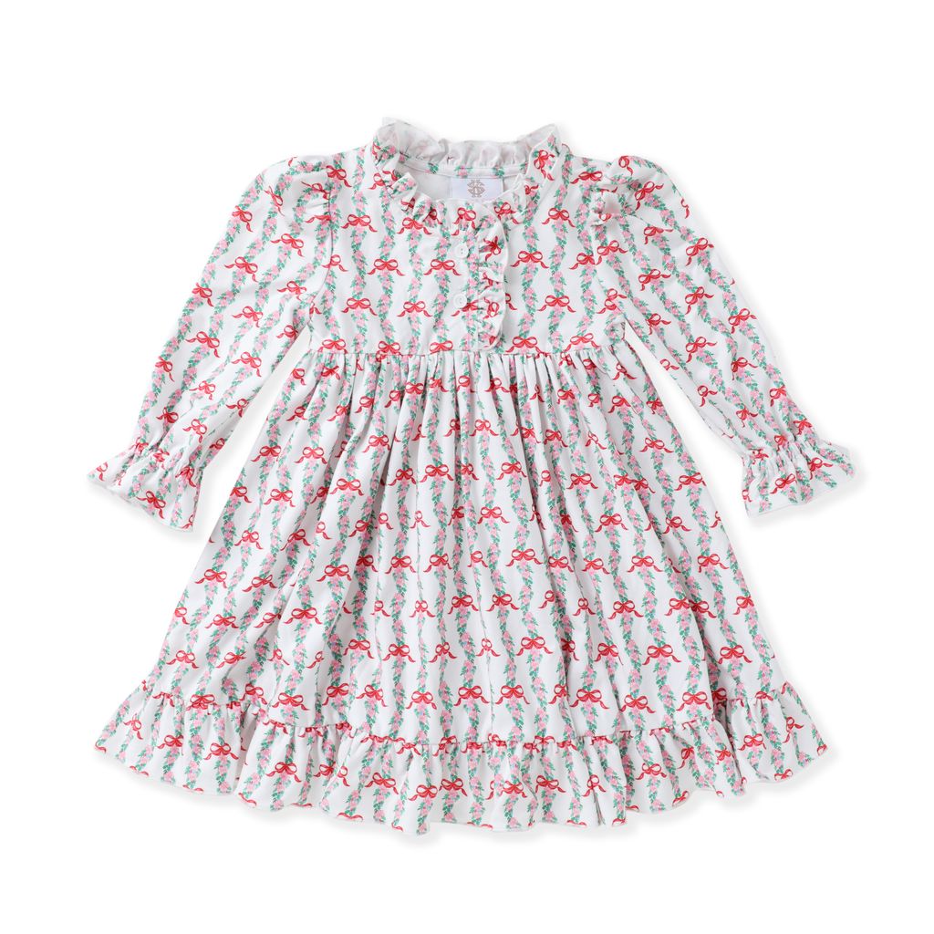 Red Bow Butterknit Play Dress