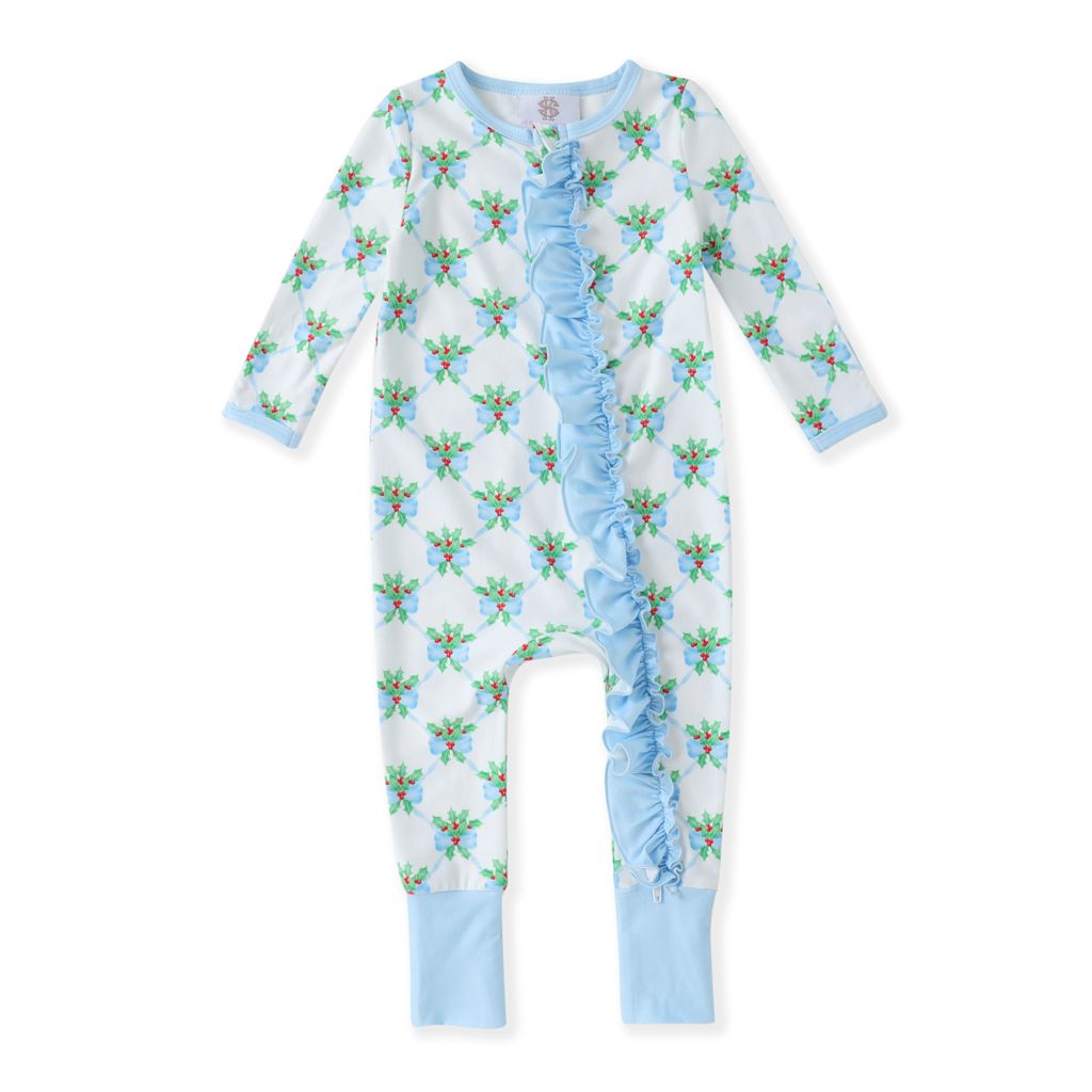 Mistletoe Zipper Onesie