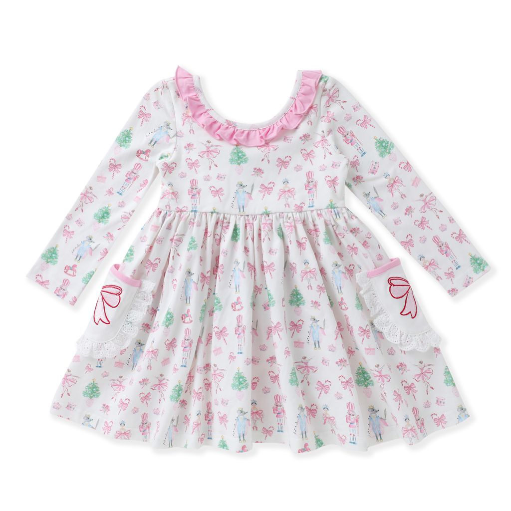 Bow Embroidery Dress