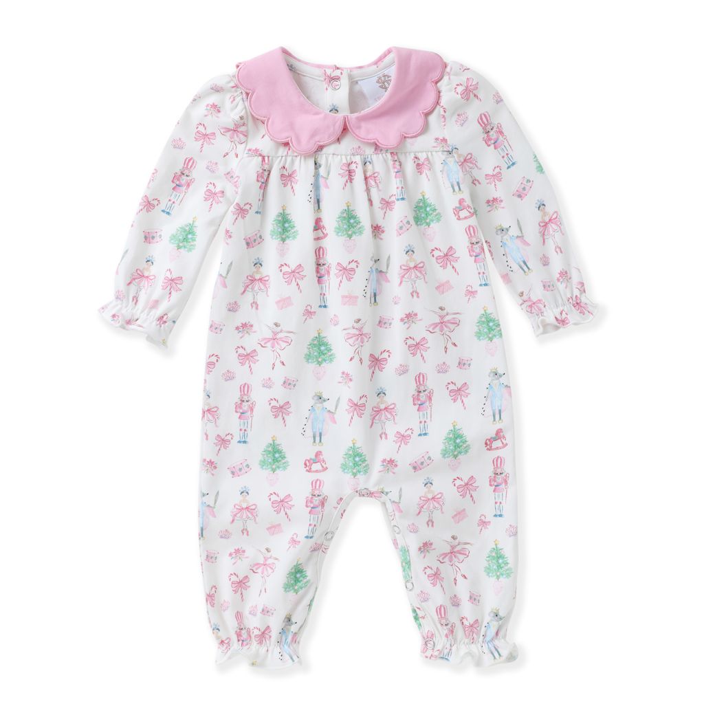 Nutcracker Scallop Proper Romper