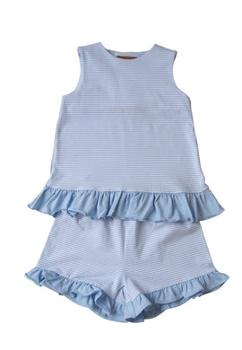 Leah Short Set - Blue