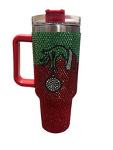 Red Rhinestone Greenman cup