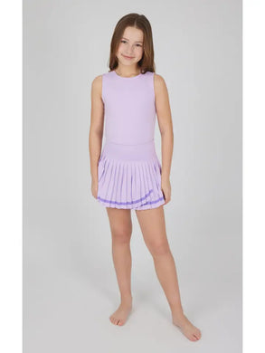 Girls Lux Tank and Pleated Tennis Skirt - Set