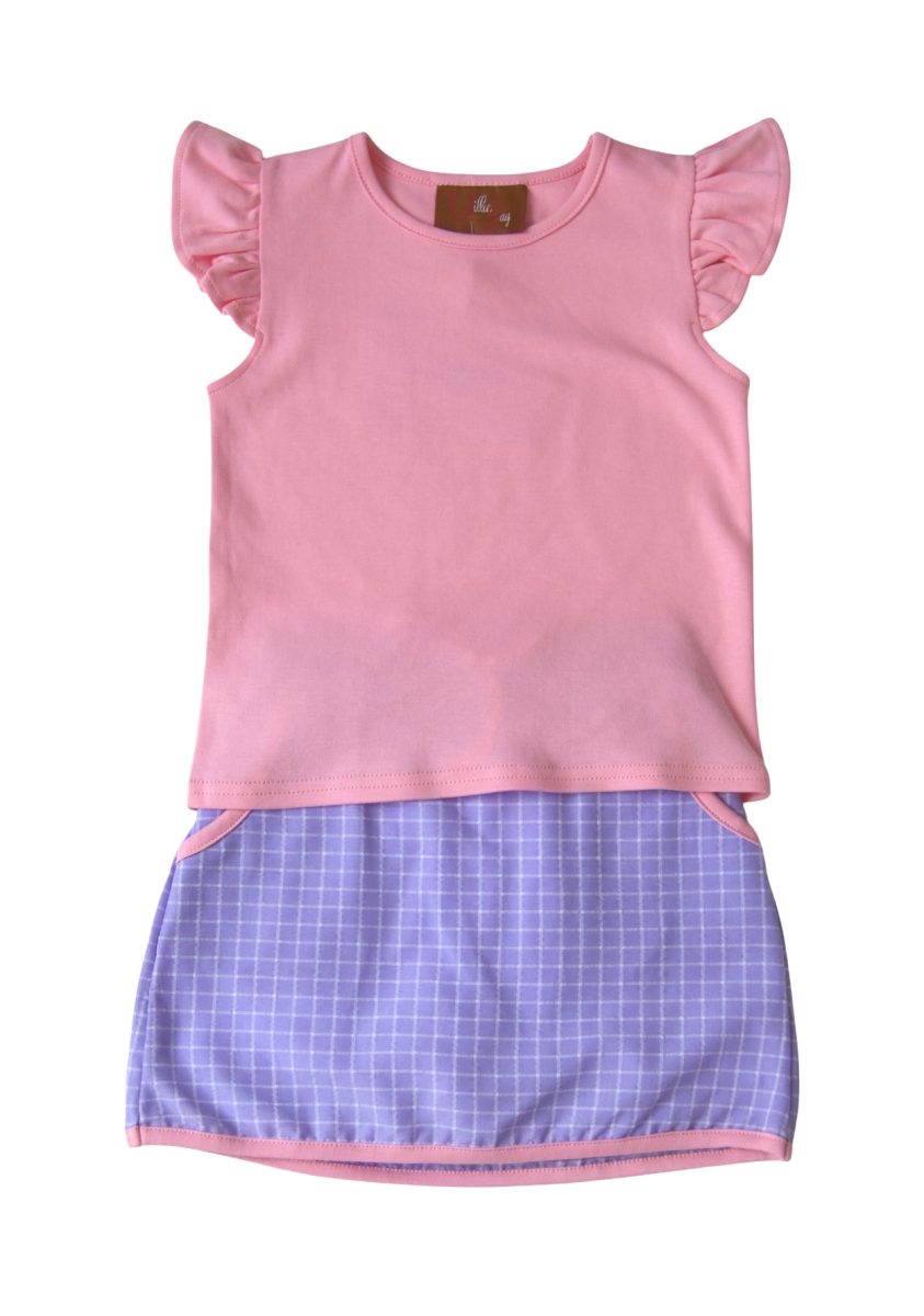 Remi Skort Set - Pink & Purple