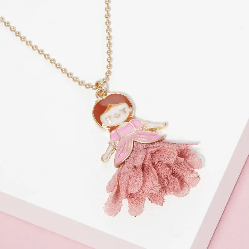 Princess Enamel KIds Short Necklace