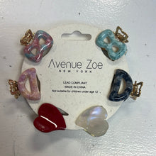 Set of 6 Mini Heart Clips