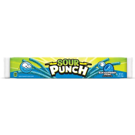 Sour Punch Straws Blue Rasberry