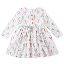 Christmas Tree Bow Pocket Dress