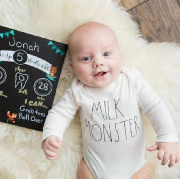 Reusable Baby Monthly Milestone Sign (Woodlands)
