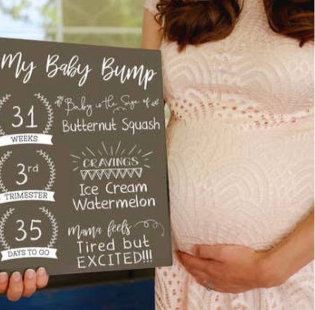 Reusable Pregnancy Milestone Sign